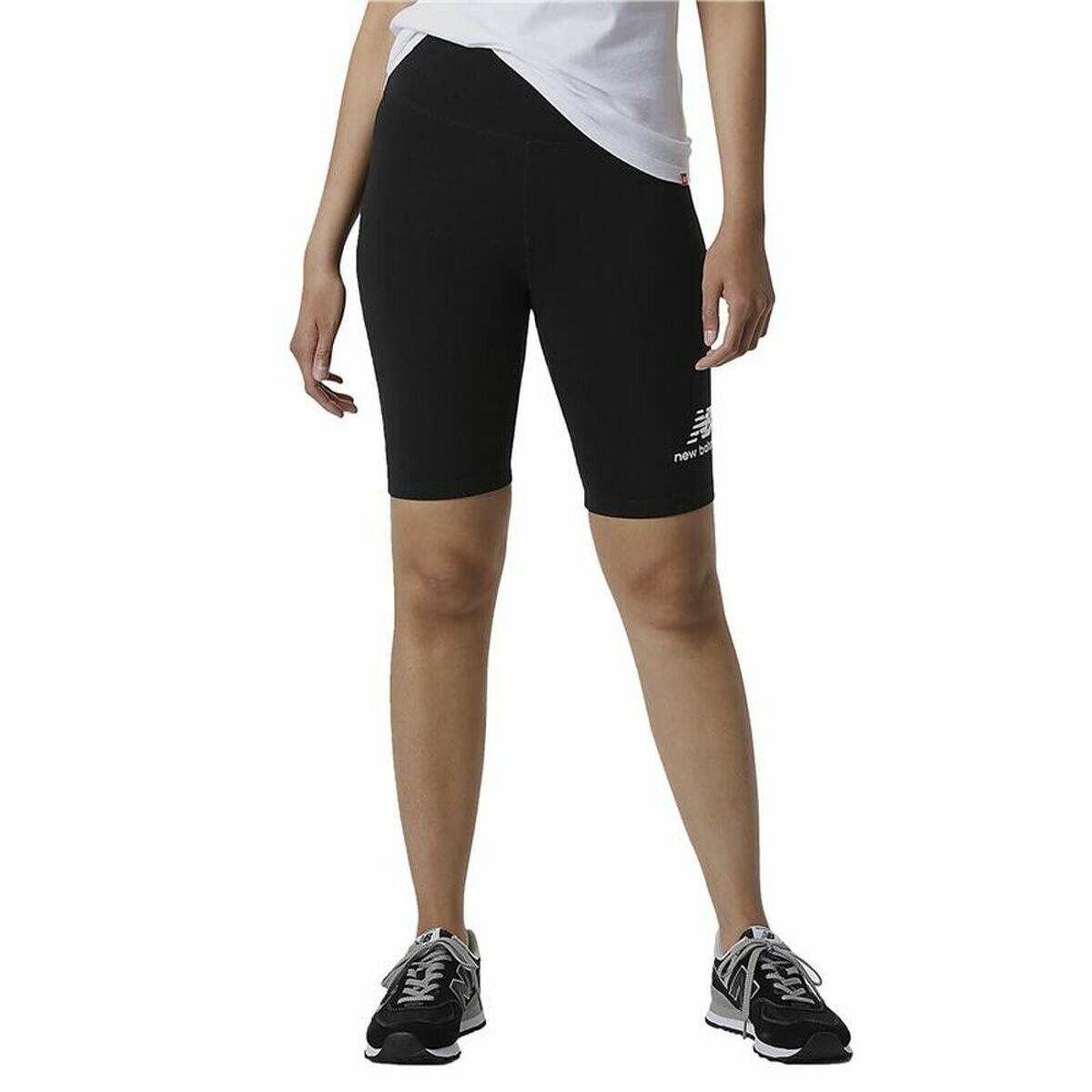 Leggings Sportivo da Donna New Balance Essentials Stacked Fitted Nero 1/5