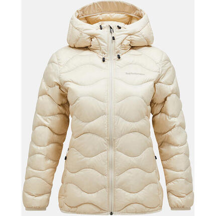 Kurtka Peak Performance puchowa damska Helium Down Hood Jacket beżowa - S