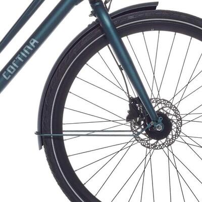 Cortina spatbord voor 28 inch fietsen in irish blue matt