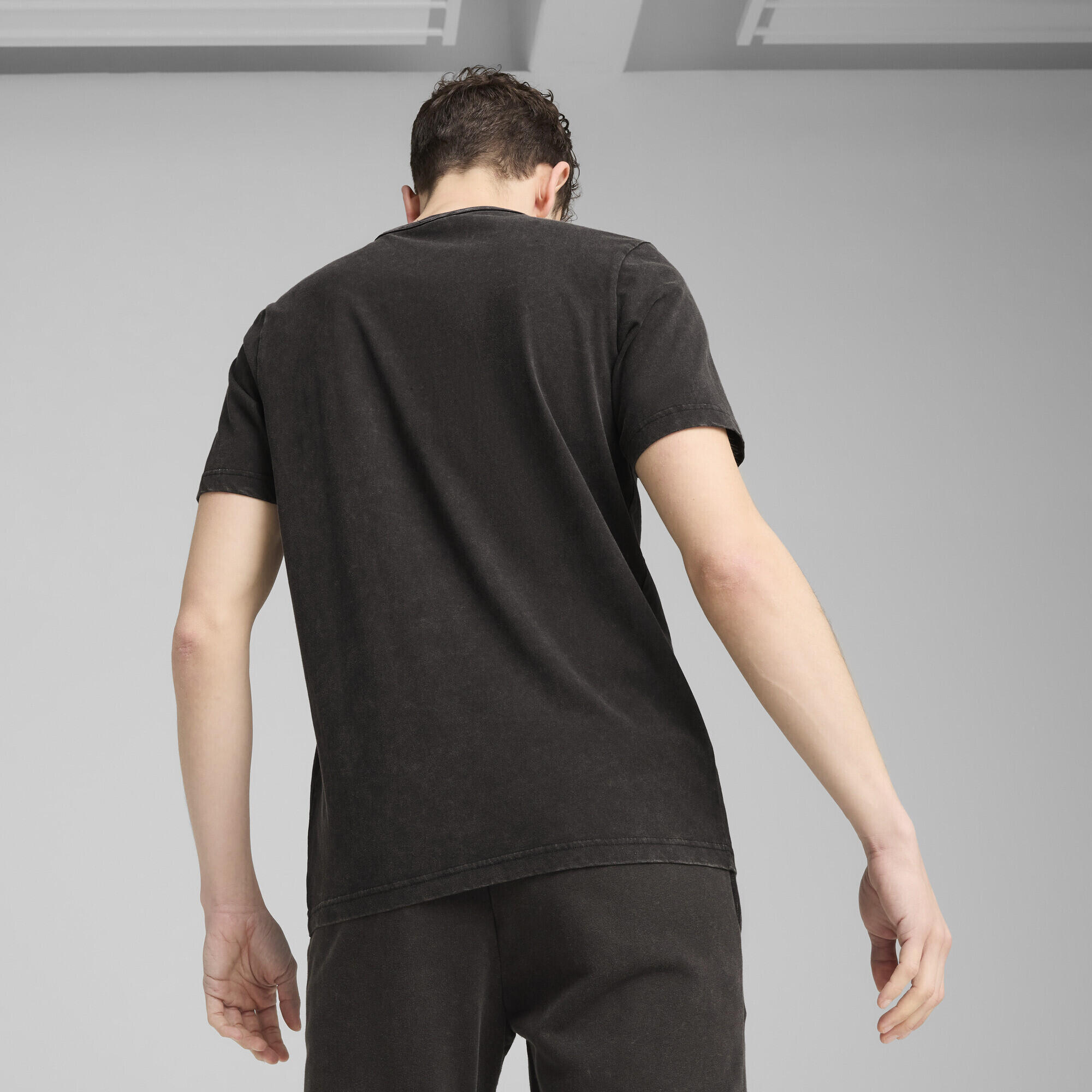 Pánské turistika tričko s krátkým rukávem Washed T-Shirt PUMA Black 3/7