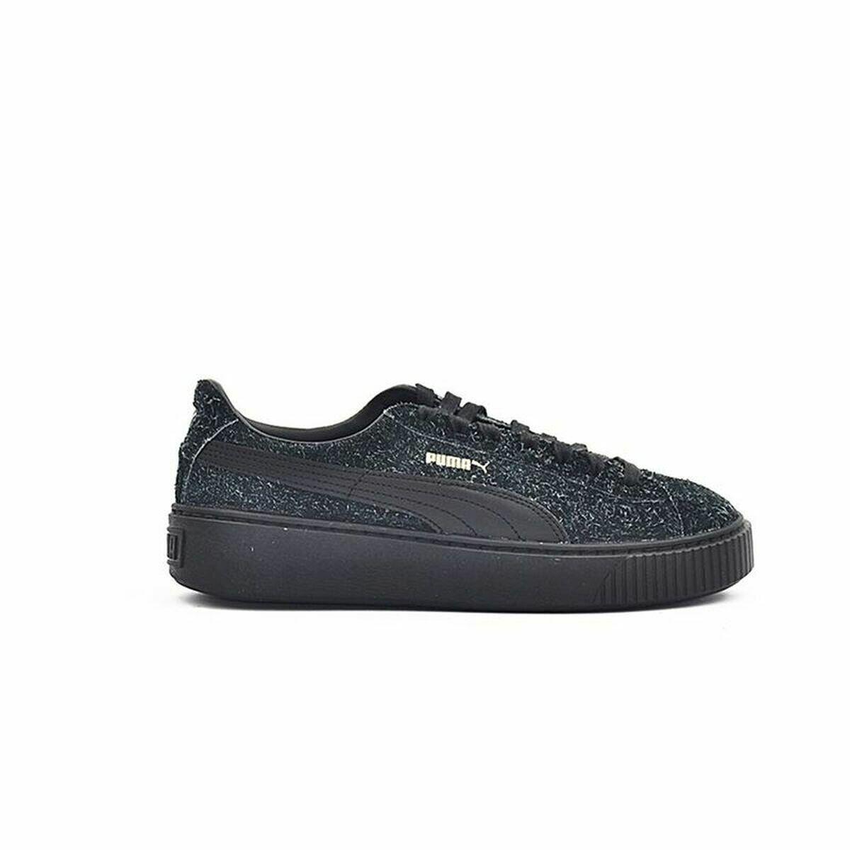 Chaussures de sport pour femme Puma Suede Platform Eletal Noir 3/5