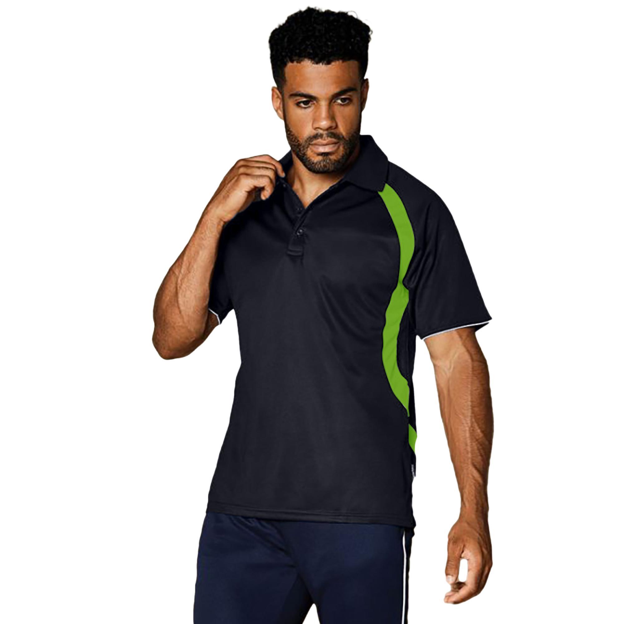 ® Homem Cooltex® Riviera Polo Shirt / Homem Sportswear (Cal preta/flourescente) 3/3