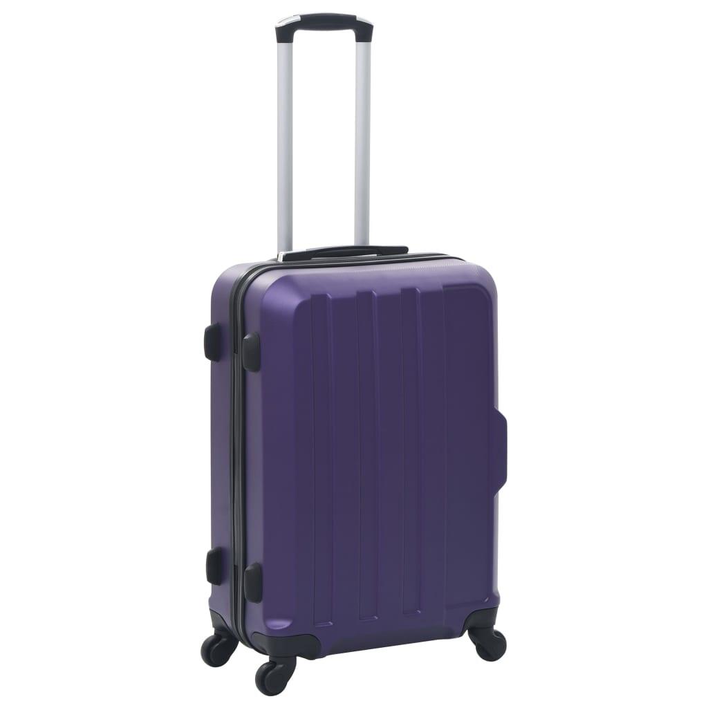 Vidaxl Ensemble de Bagages Durs 3 Pièces en Violet 2/4