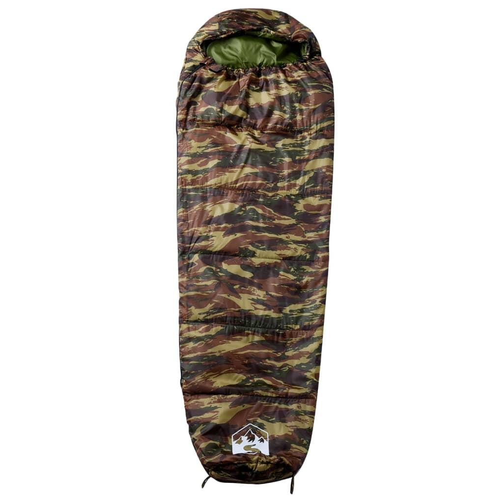 VidaXL śpiwór mumia dla dorosłych 3 sezony camo 2/6
