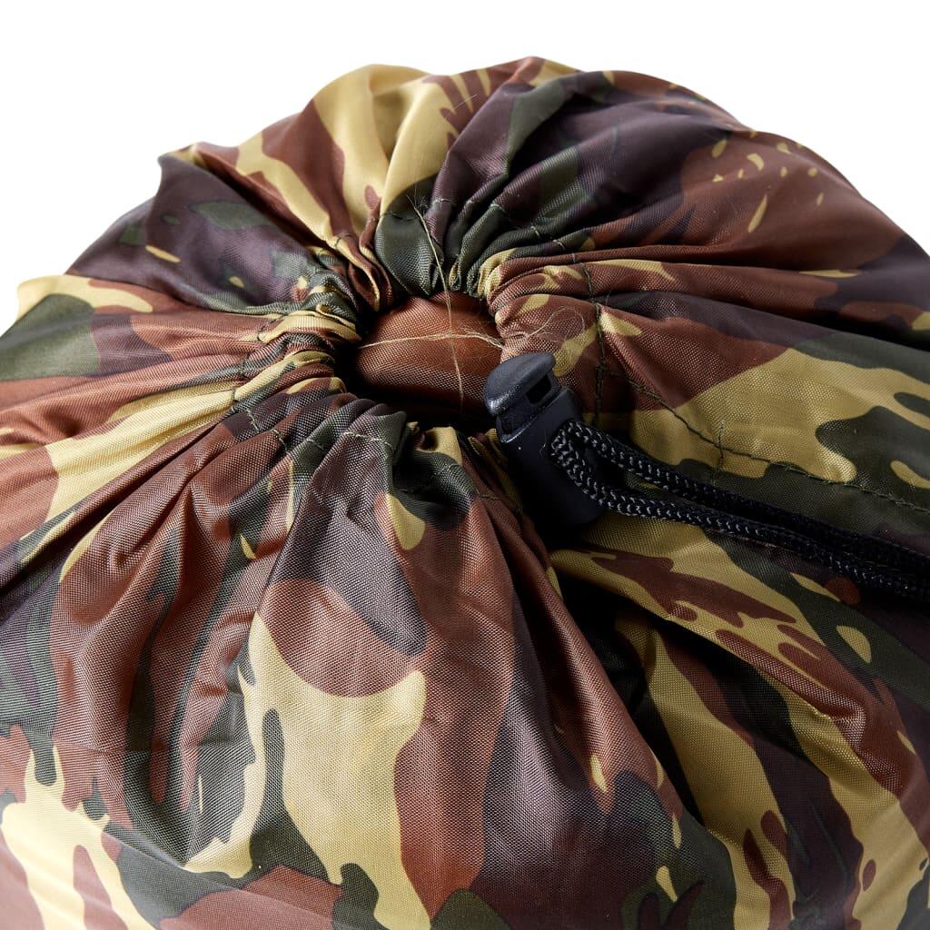 VidaXL śpiwór mumia dla dorosłych 3 sezony camo 6/6