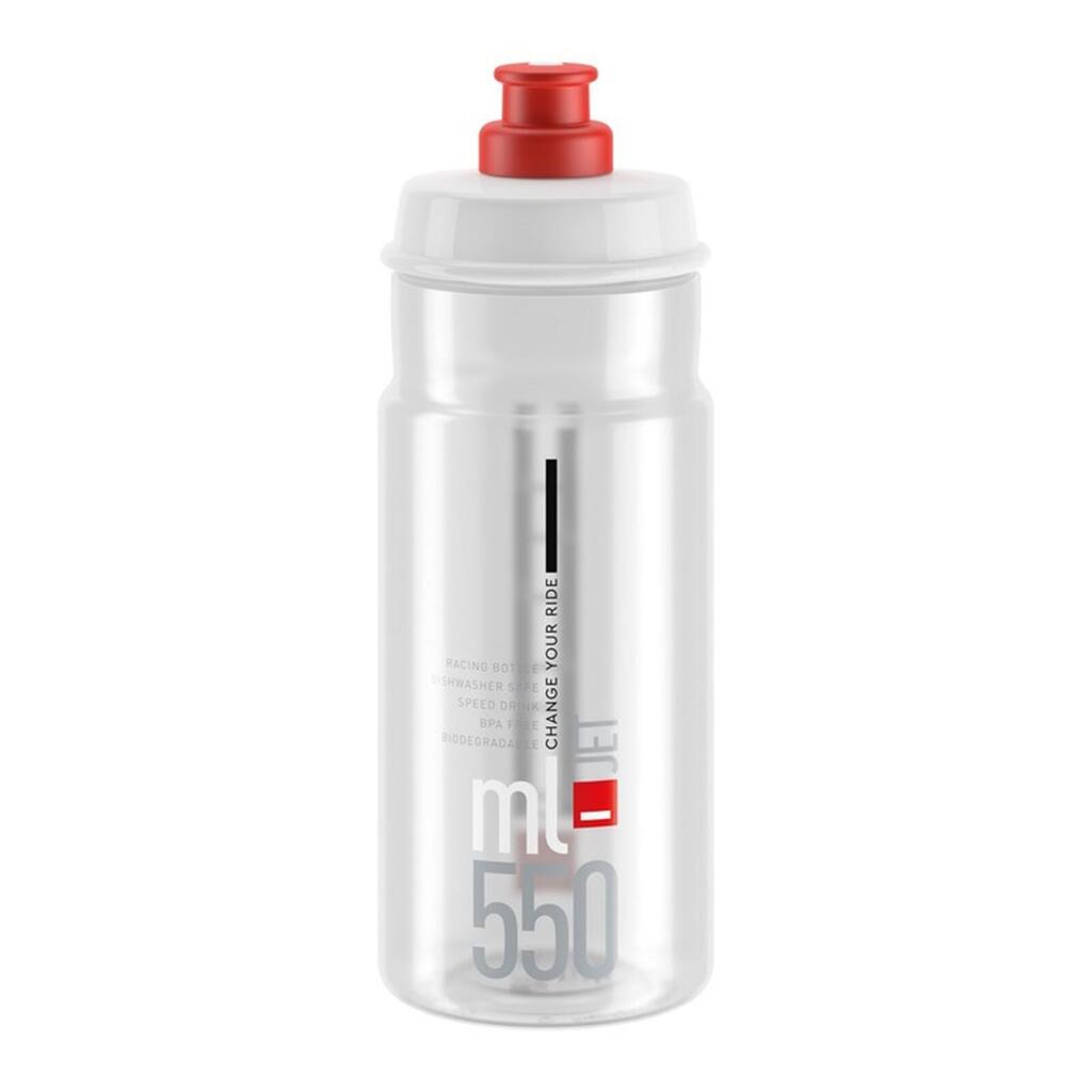 Elite Jet 550 ml Bottle Transparent Logo Red