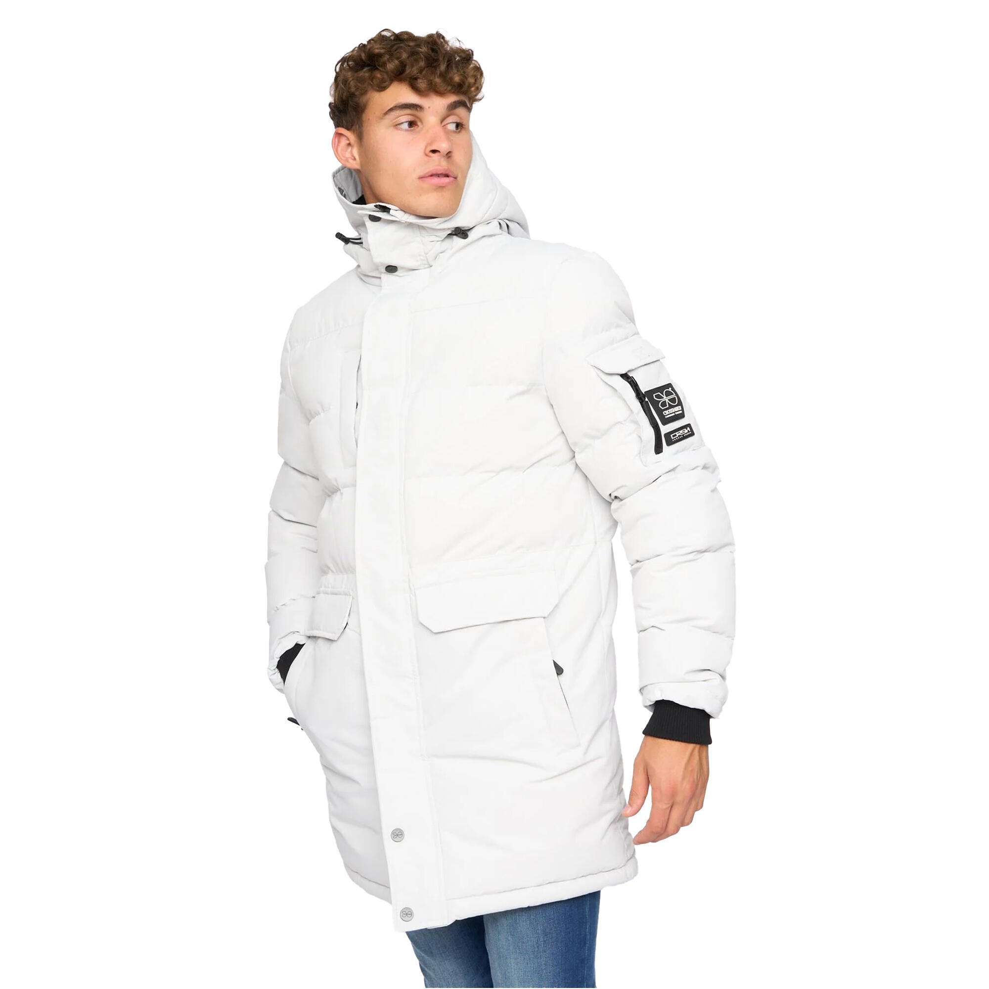 "Milwaka" Steppjacke für Herren Grau/Rosa 2/4