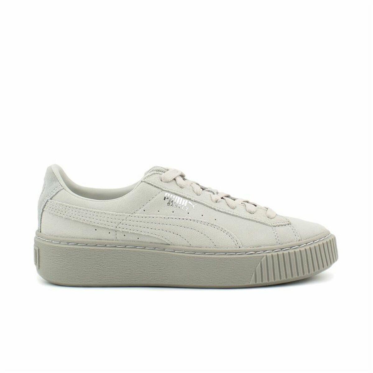 Sapatilhas de Desporto Mulher Puma Basket Platform Reset Branco 3/5