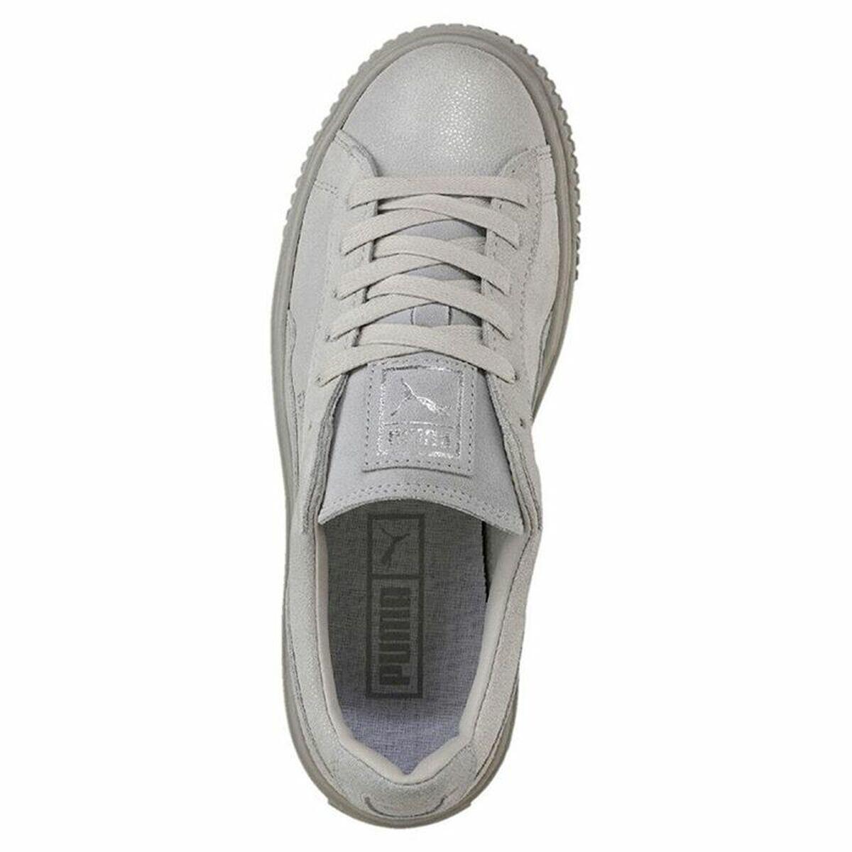 Sapatilhas de Desporto Mulher Puma Basket Platform Reset Branco 4/5