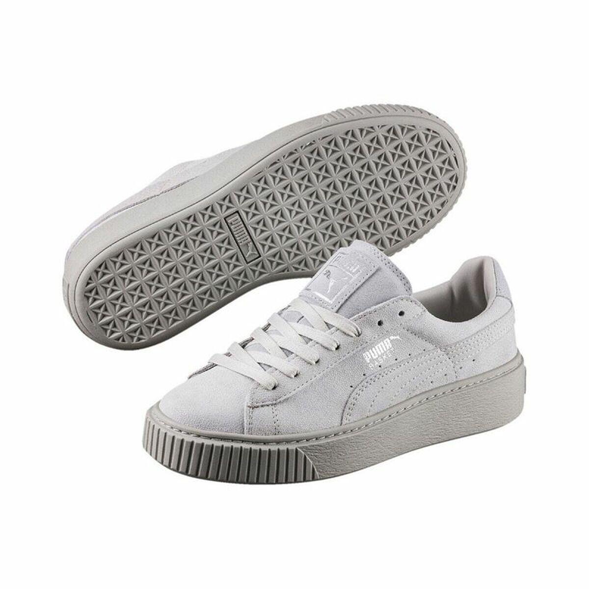 Sapatilhas de Desporto Mulher Puma Basket Platform Reset Branco 5/5