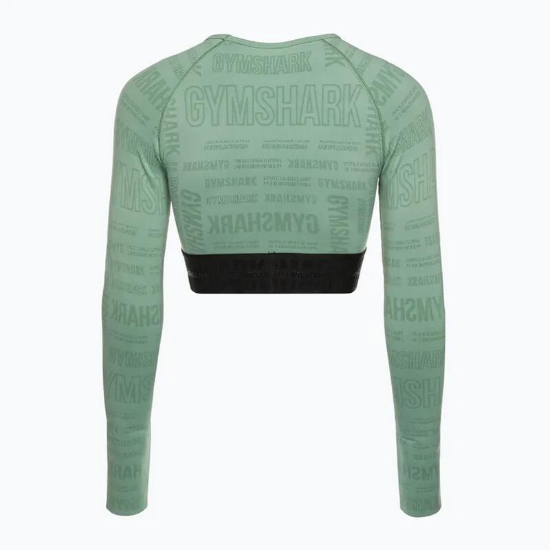 Top de antrenament cu mâneci lungi pentru femei Gymshark Vision Crop Top