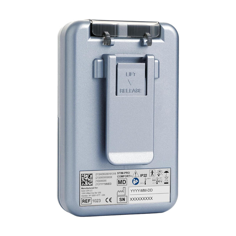 axion électrostimulateur STIM-PRO Comfort - avec 4 pads d'électrodes 5x5 cm