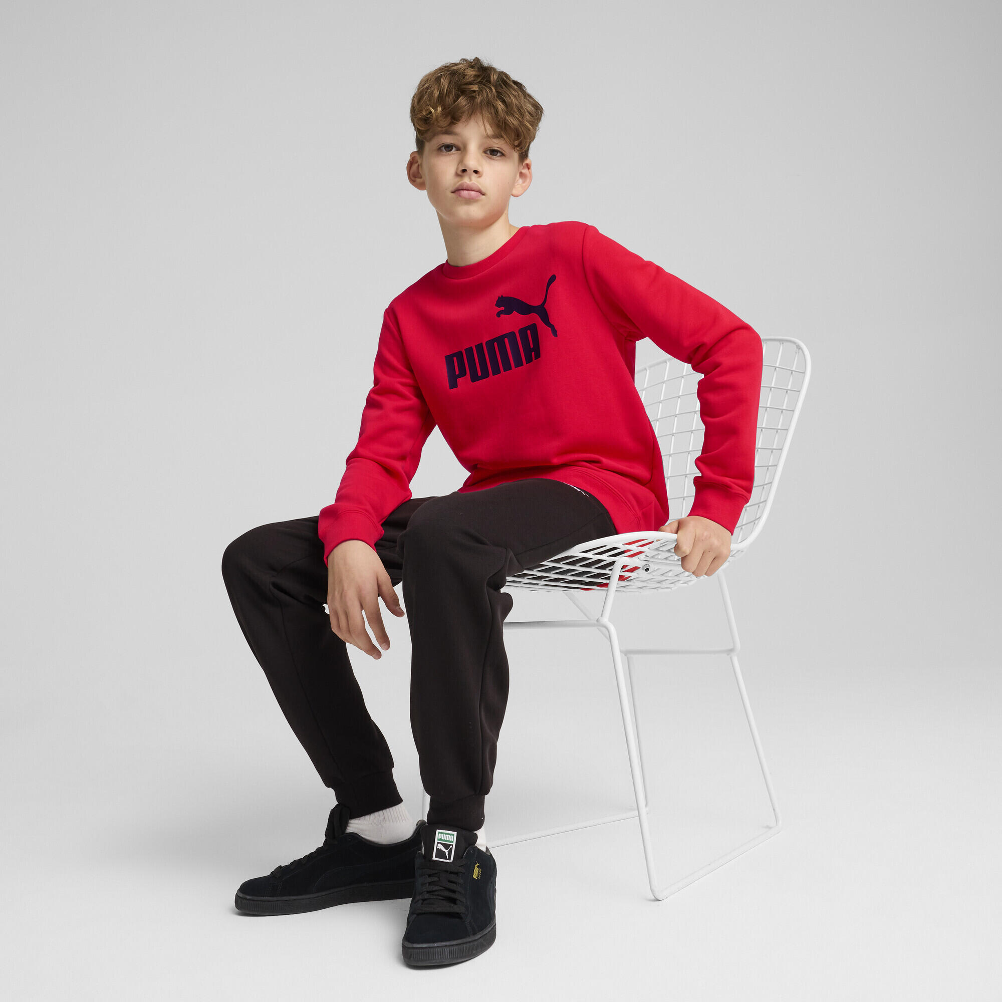 Essentials No. 1-logo joggingpak met ronde hals voor jongeren PUMA 5/7