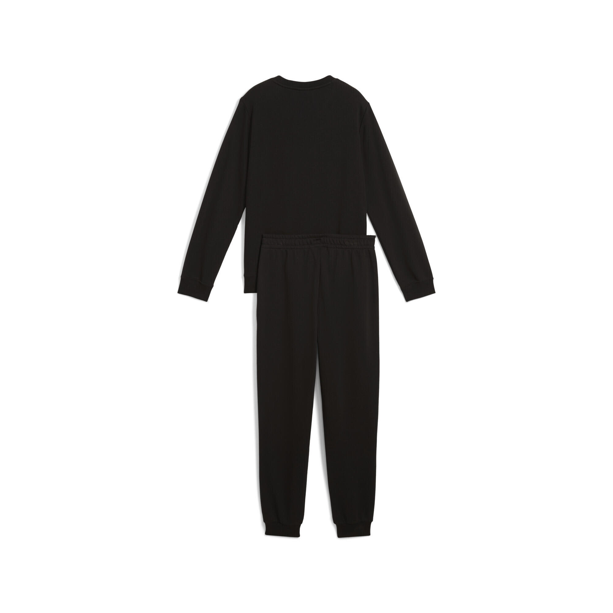 Essentials No. 1 Logo Crew Trainingsanzug Jungen PUMA Black 5/7