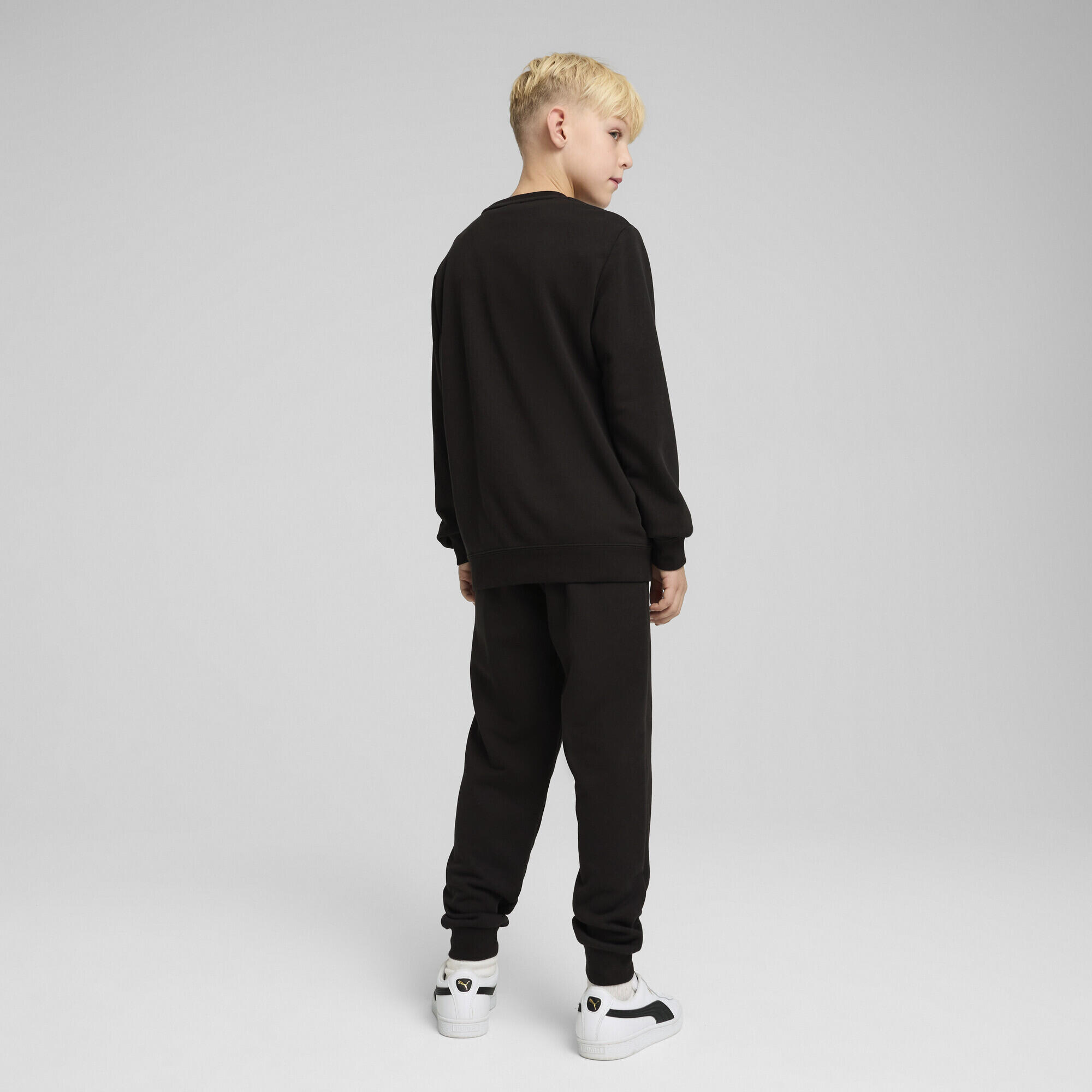 Essentials No. 1 Logo Crew Trainingsanzug Jungen PUMA Black 3/7