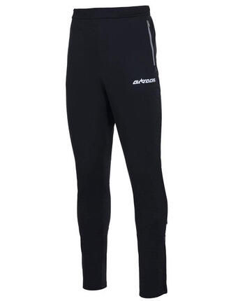 Herren Winter Thermo Laufhose Lang Pro Team Schwarz Silber