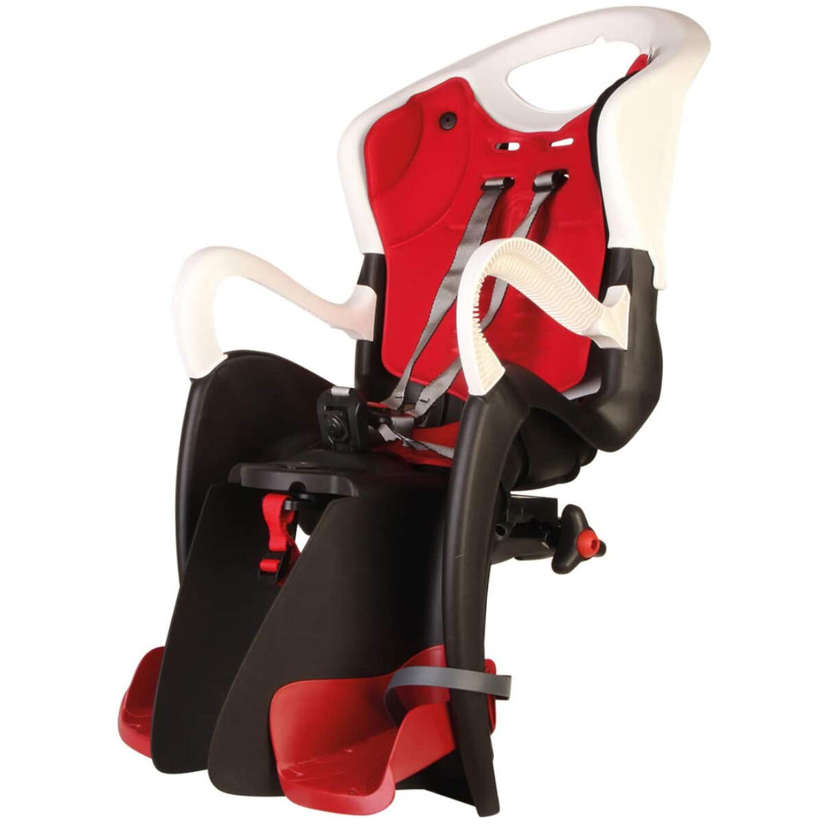 Seggiolino per bicicletta per bambini Bellelli Tiger Clamp, bianco/rosso 2/4