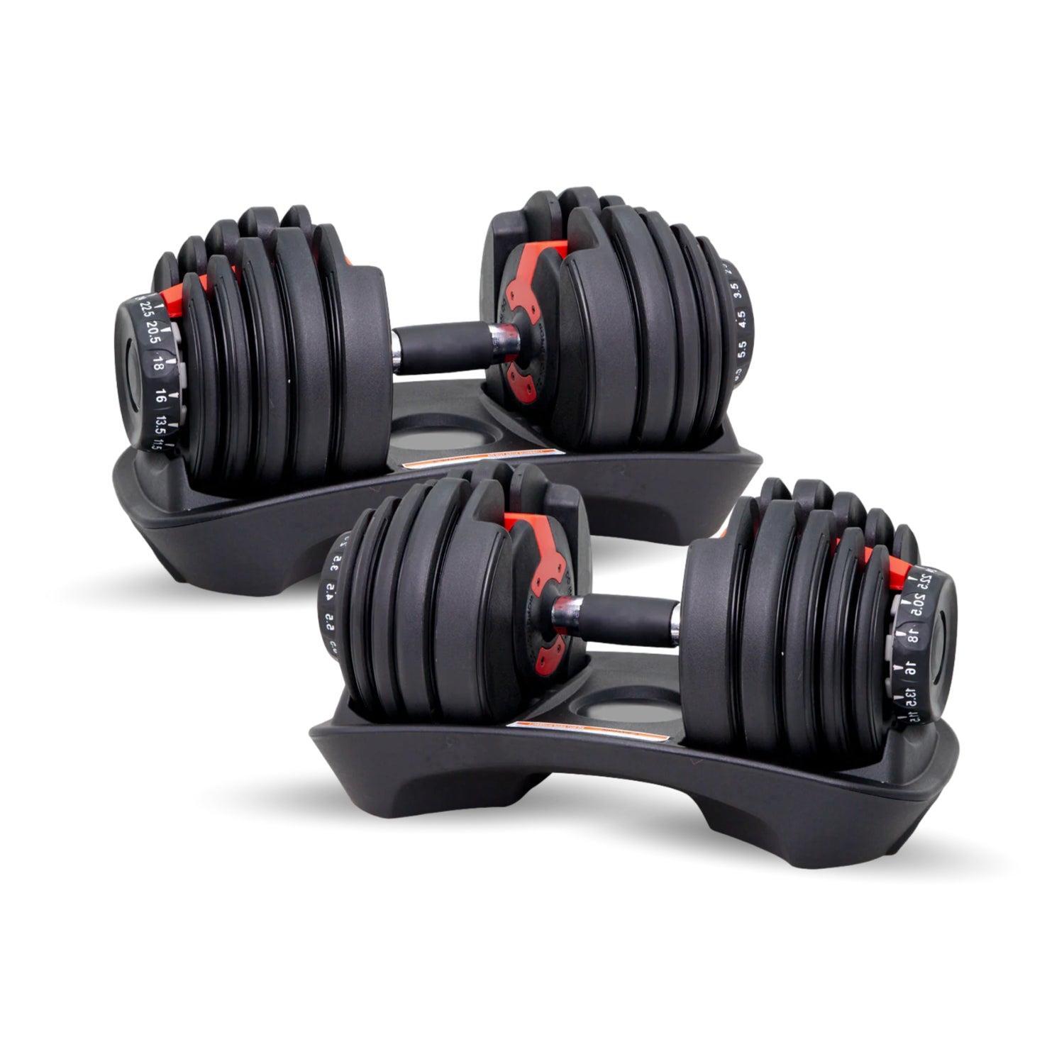 Coppia Manubri Pesi Palestra Casa Da 2.5 A 24 Kg - 15 Livelli Regolabili Set Con 2/7