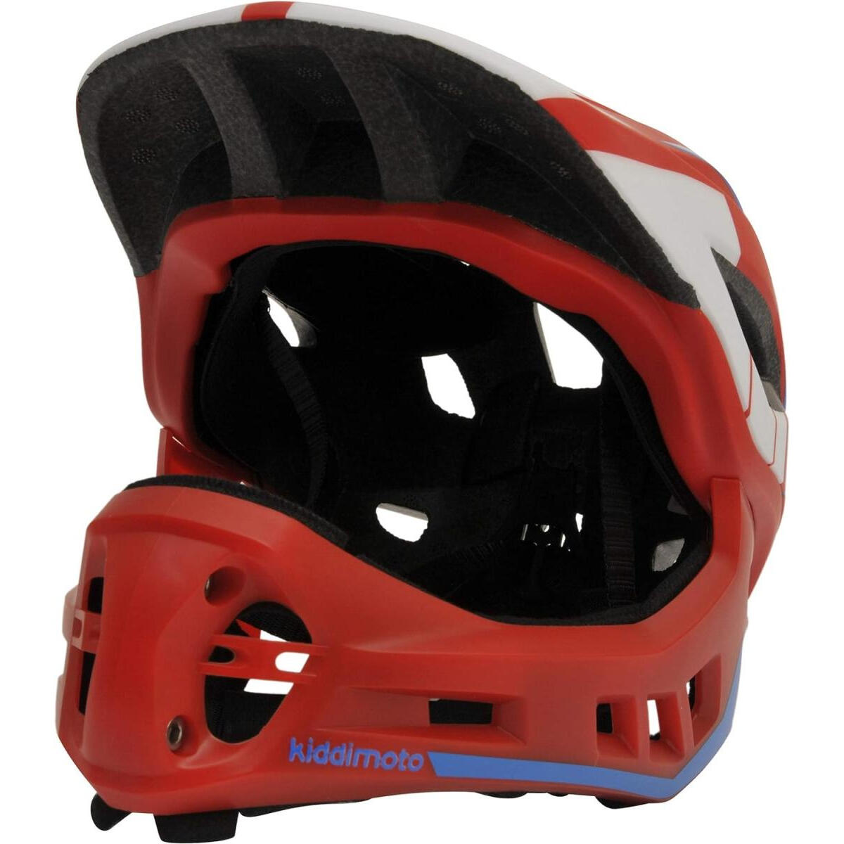 Full Face Helm Rood-Blauw 3/3