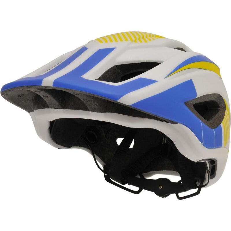 Casque Intégral Blanc-Bleu