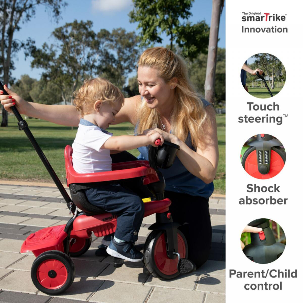 Smartrike Breeze S - couleur rouge 3/3