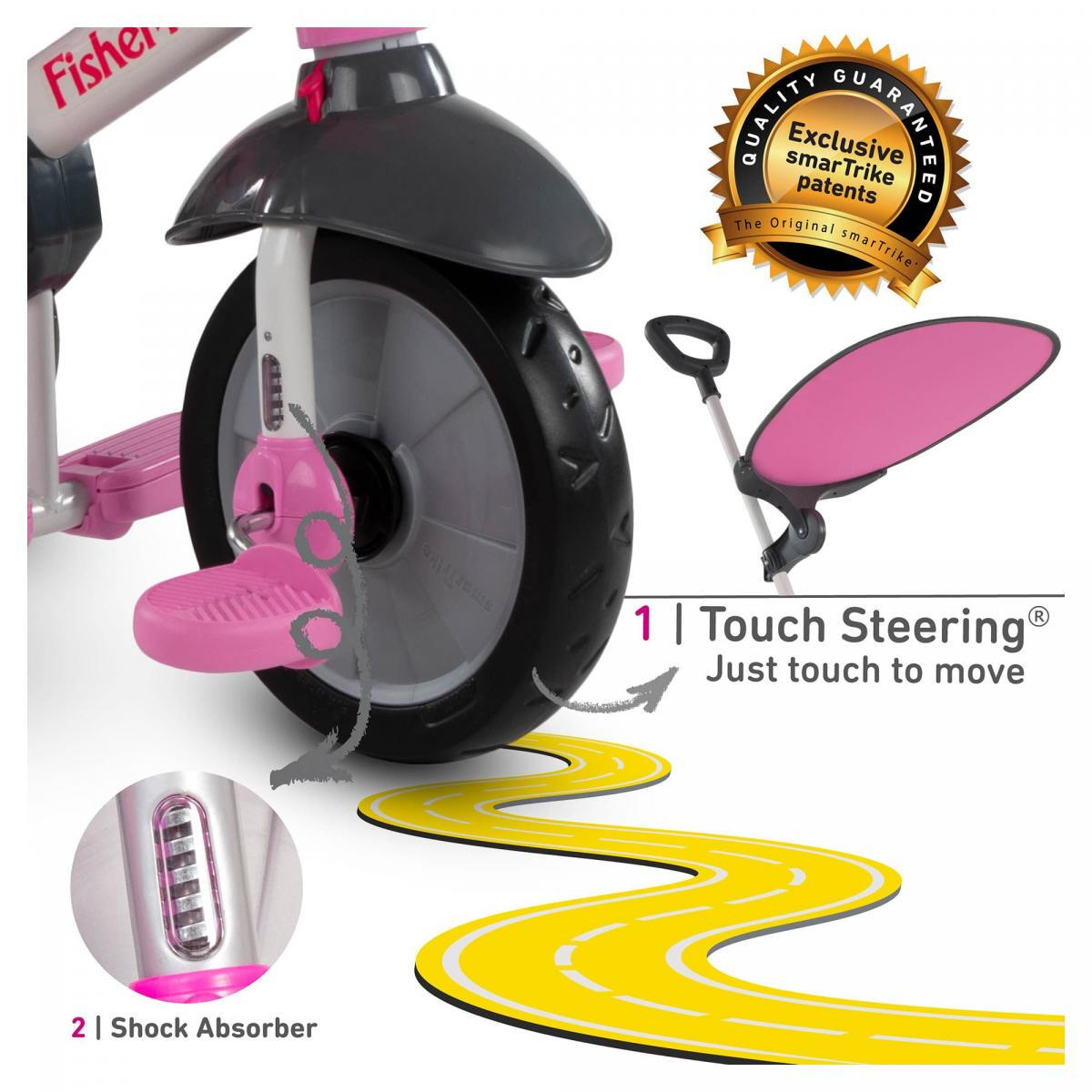 Fisher Price Smartrike 3 in 1 Charm Pink Dreirad 4/6