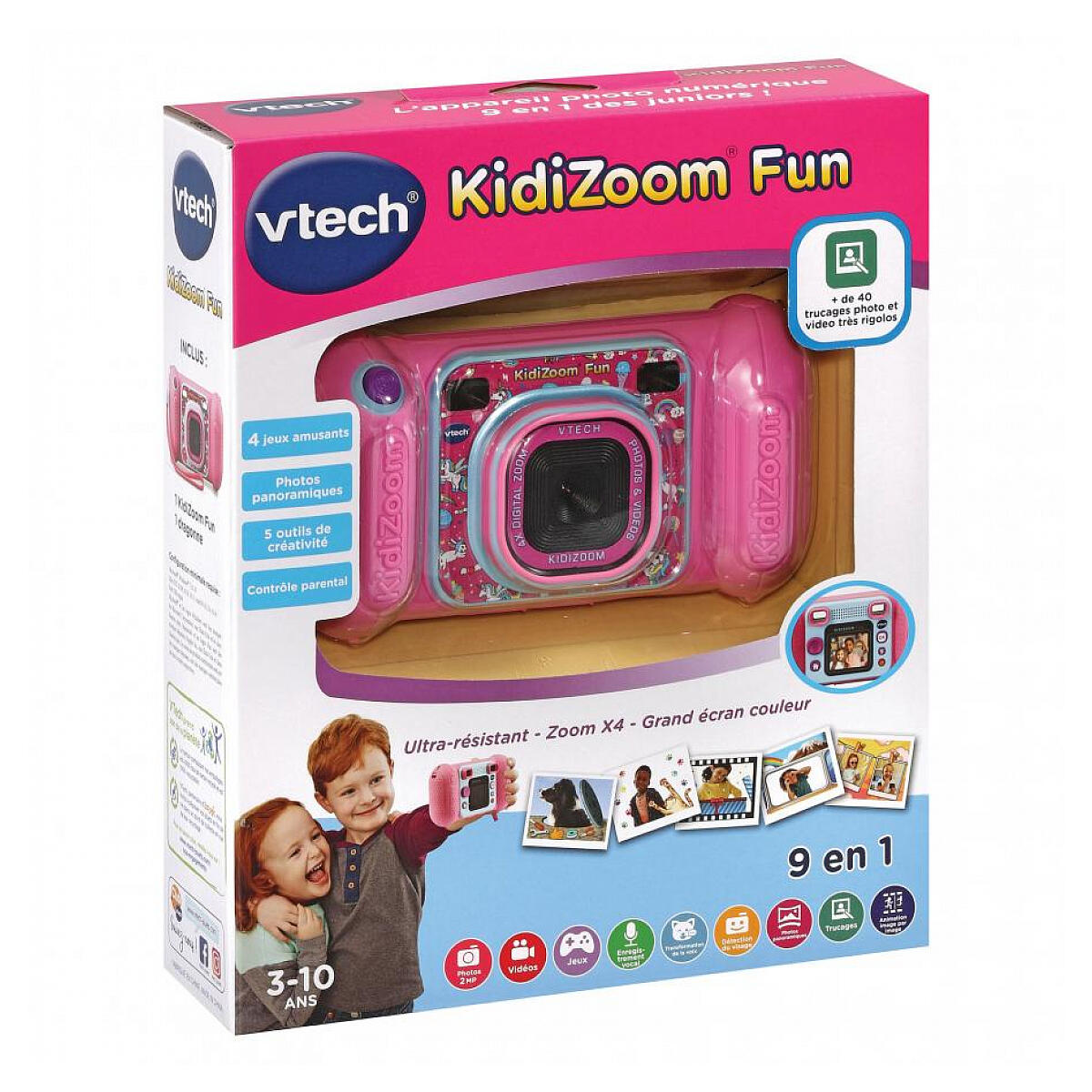 Vtech - Kidizoom Fun Rose Appareil Photo - Appareil Photo - Rose - No Size - Decathlon