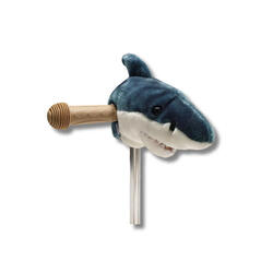 Tete Peluche Design Requin Pour Guidon T-Bar