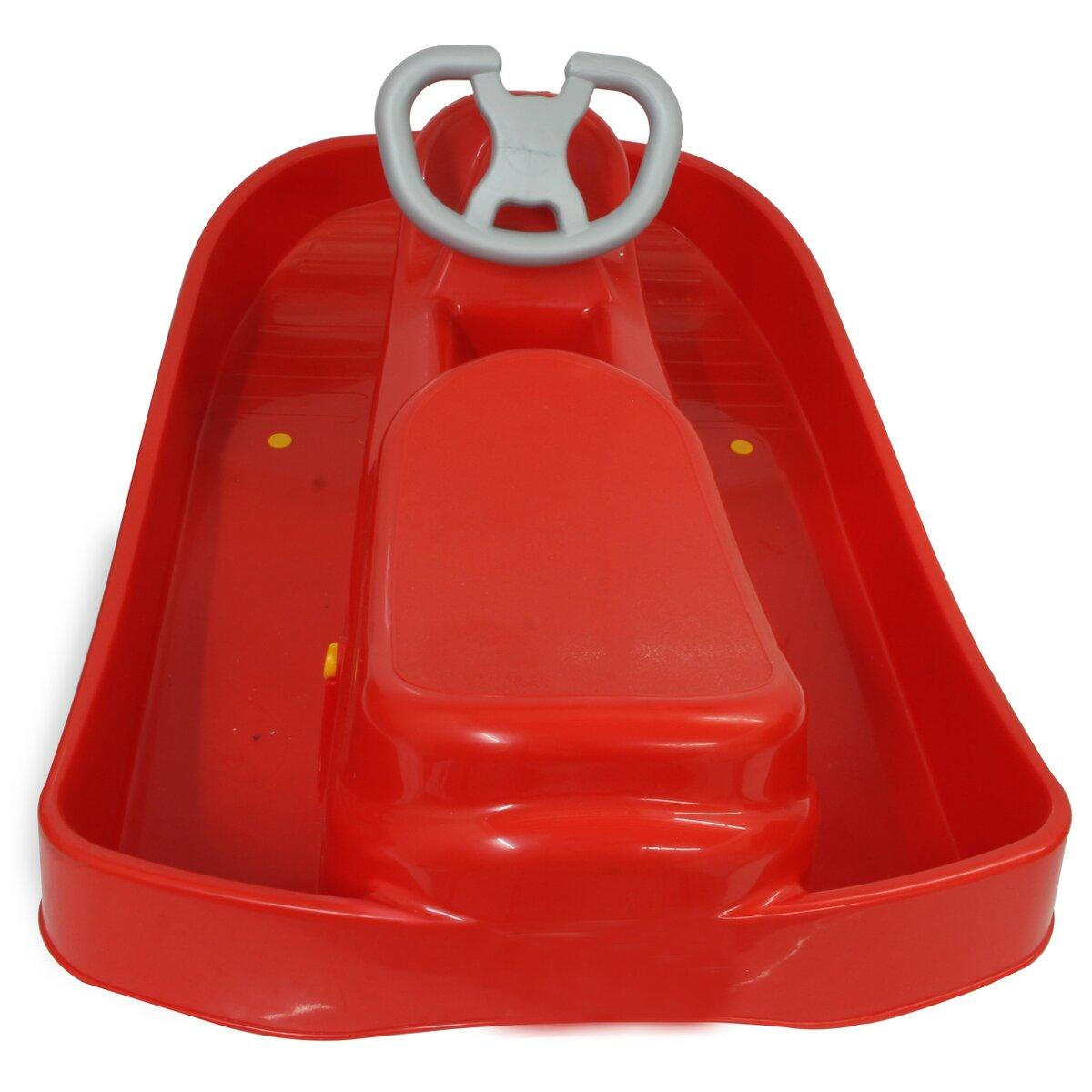 Snow Play Bob Ralley 100 cm rouge avec volant et frein 2/3