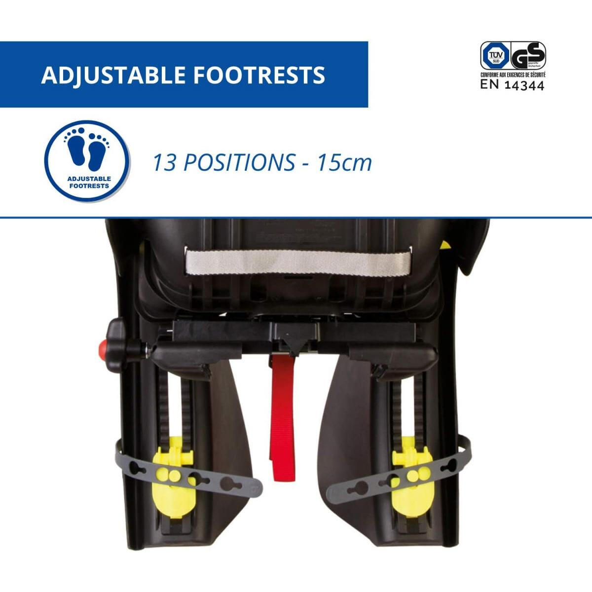 Seggiolino per bicicletta Bellelli Tiger Clamp giallo 2/3
