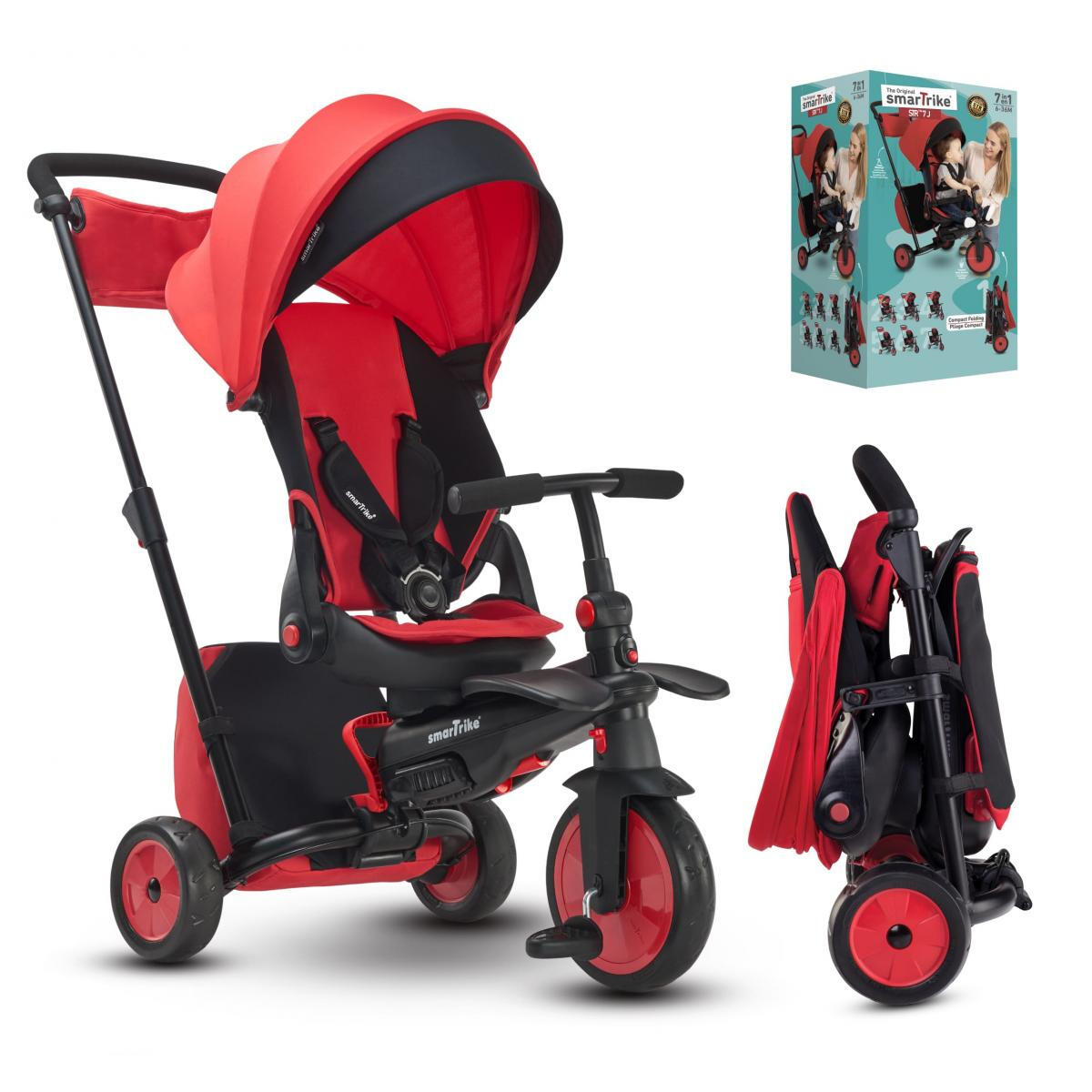 Smartrike Faltdreirad STR7 Rot 2/3
