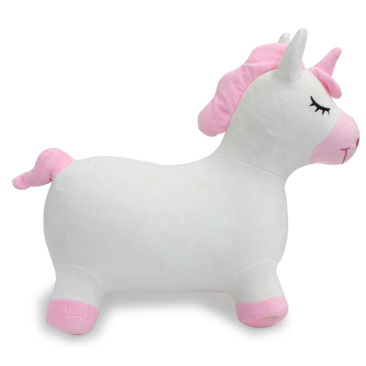 Licorne animal rebondissant avec pompe 2/4