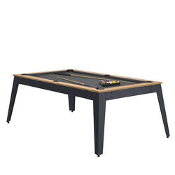 STEEL Noyer Venice-Pieds Gris-Drap Slate