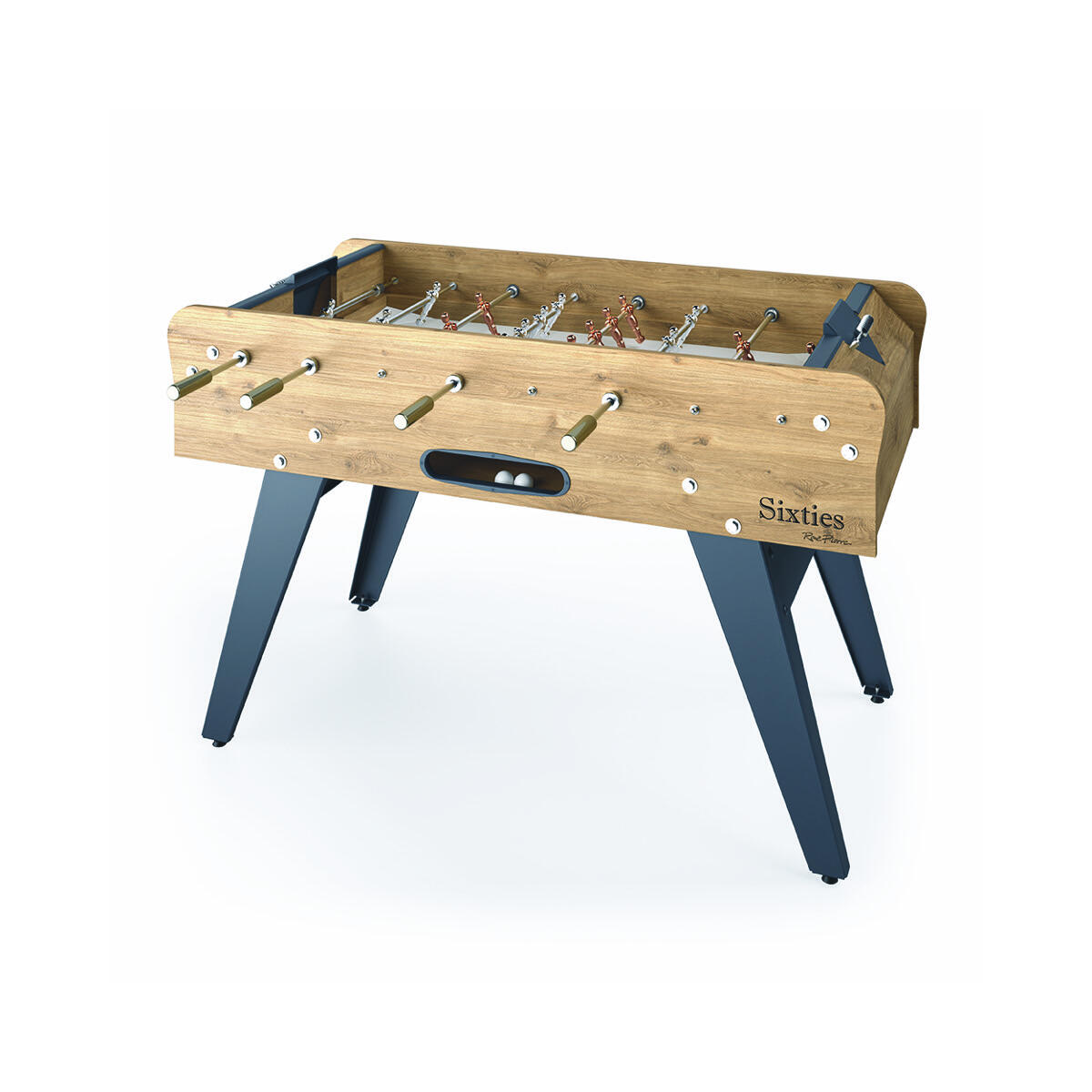 Rene Pierre - Babyfoot Sixties Type Café Panneaux Mélaminés - Table De Baby-foot - Bleu - No Size - Decathlon