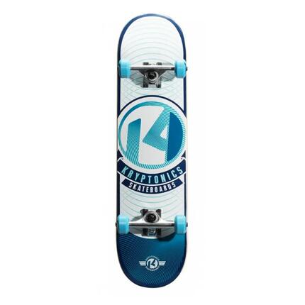 Skateboard complet - Skateboard - Double kicktail, roues 80A - Pop Series - Bleu