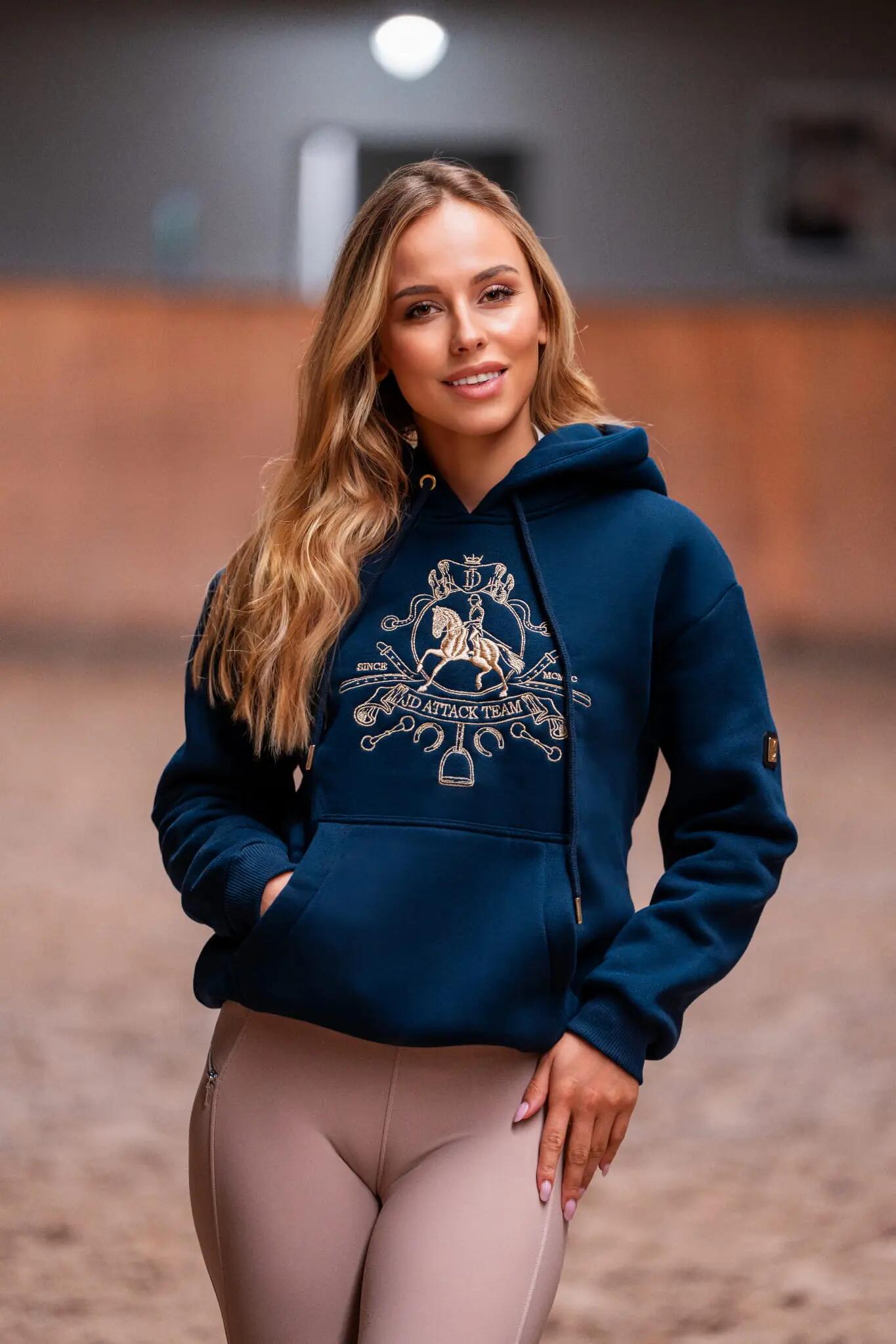 Paardrijsweatshirt Royal 2/7