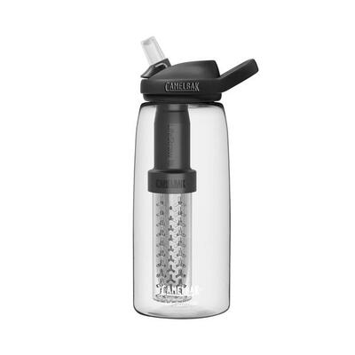 Eddy+ 1 l drinkfles met lifestraw filter drinkfles clear