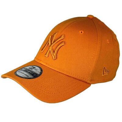 New Era Unisex Baseball Cap 39THIRTY LEAGUE ESS New York Yankees. Orange