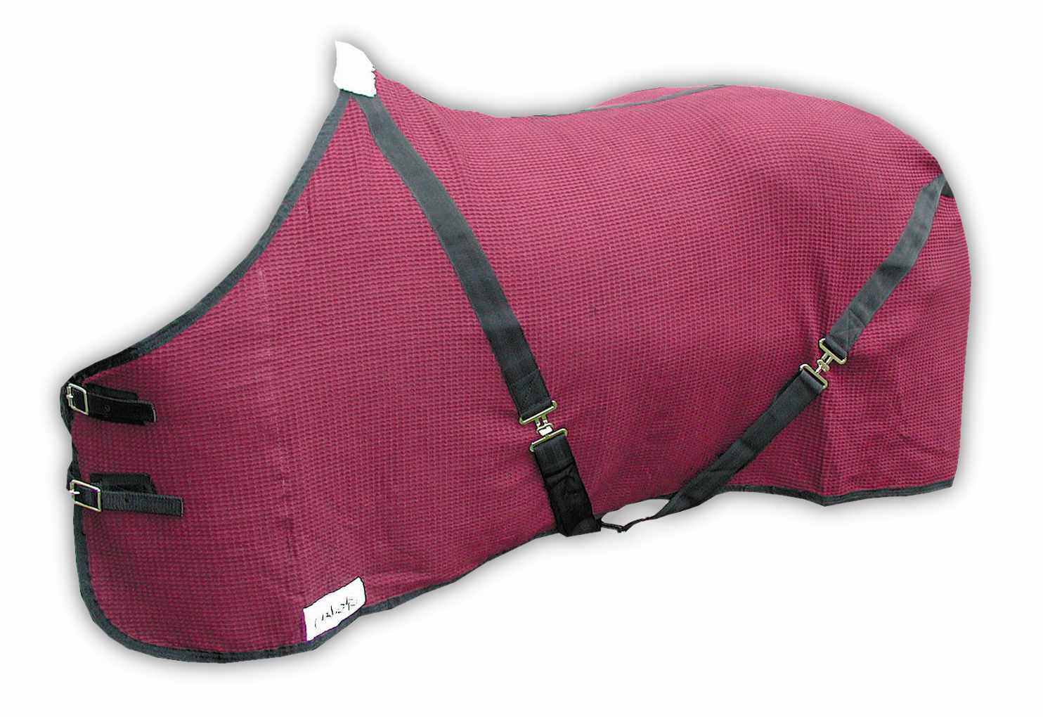 Abschwitzdecke Waffle aus spez. Baumwolle Waffle Gewebe mit Kreuzgurten B Wahl 3/4