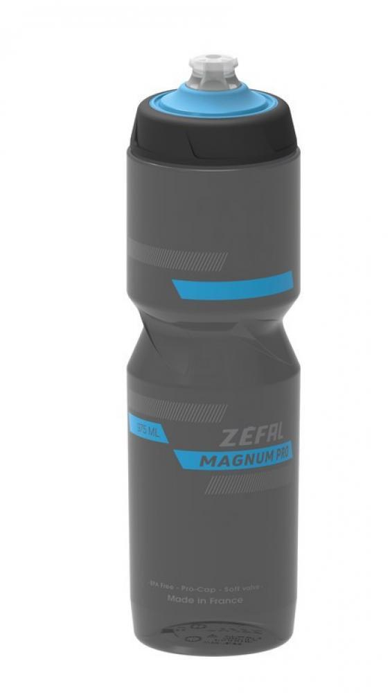 Zefal Trinkflasche Magnum Pro 975ml, smokedblack/blau/grau 2/3