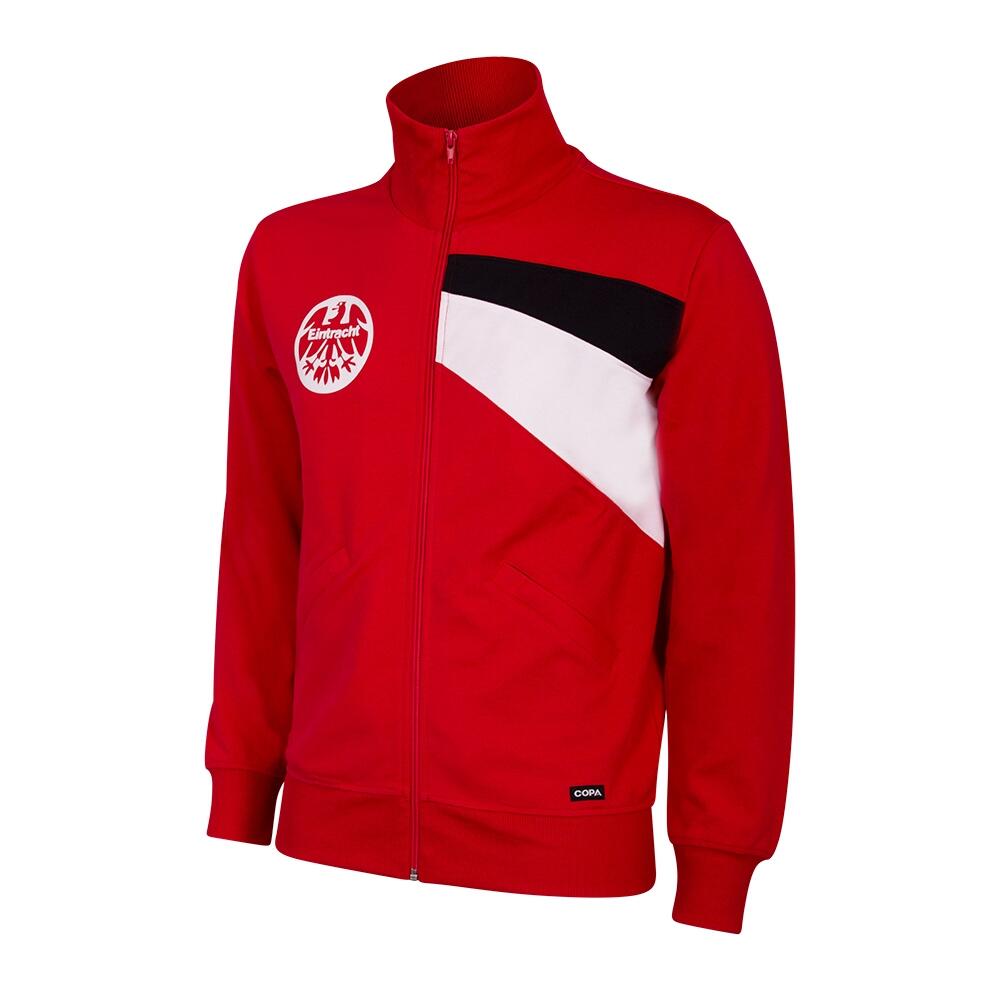 Casaco de futebol retro - adulto - eintracht frankfurt 1988 - vermelho