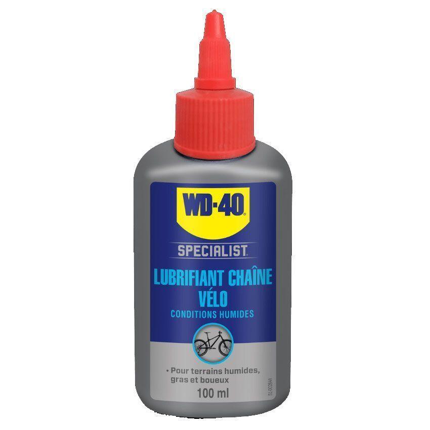 LUBRIFIANT CHAINE 100 ml CONDITIONS HUMIDES WD40 VELO 1/1