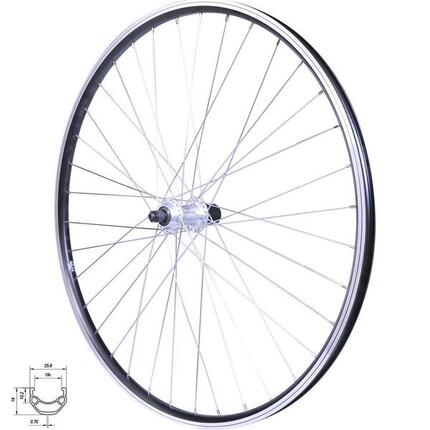 ROUE 275" VTT ARRIERE JANTE ALU DOUBLE PAROI MACH1