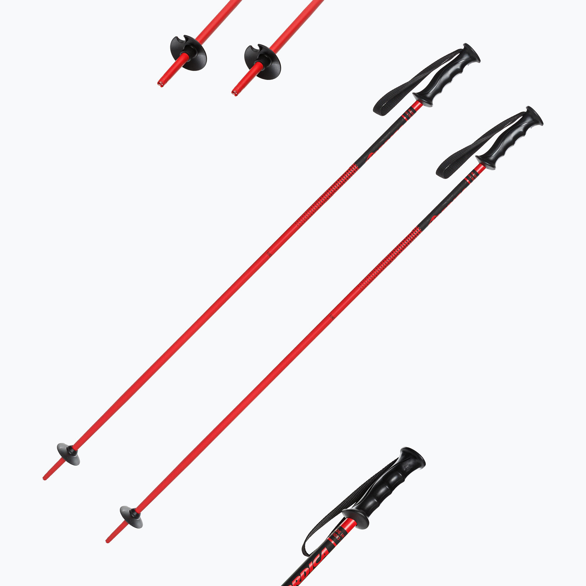 NORDICA JUNIOR RED/BLACK BATONS 4/5