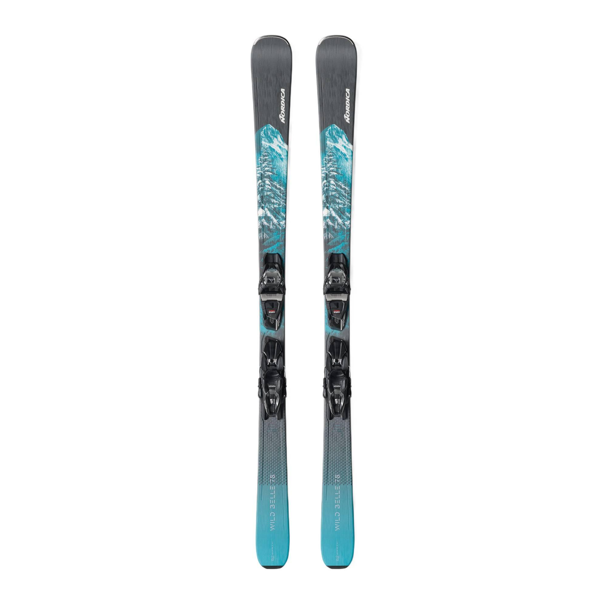 NORDICA Esquis downhill femininos Nordica Wild Belle 74 + fixações TP2COMP10 FDT