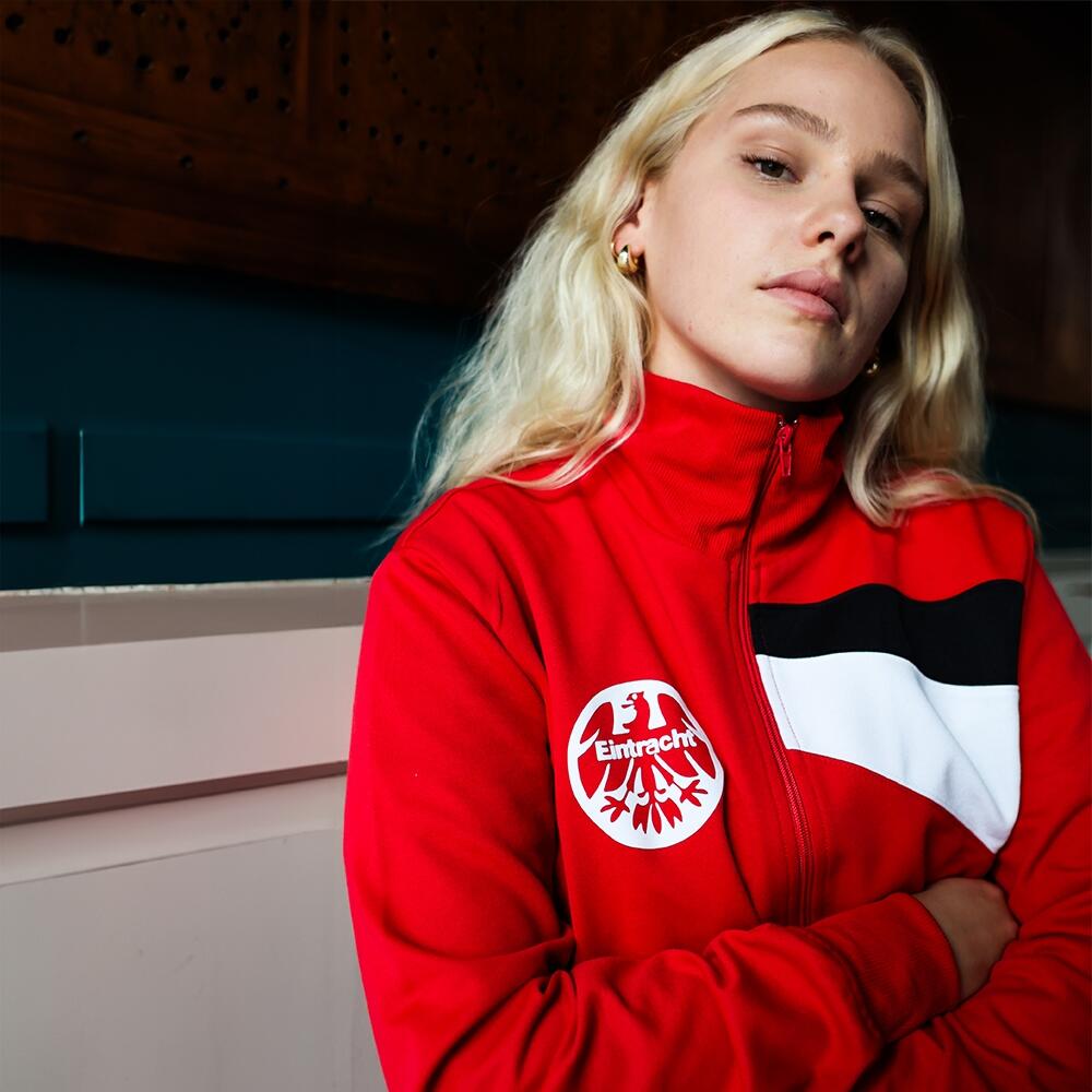 Chaqueta de Fútbol Retro - Adulto - Eintracht Frankfurt 1988 - Rojo 2/7