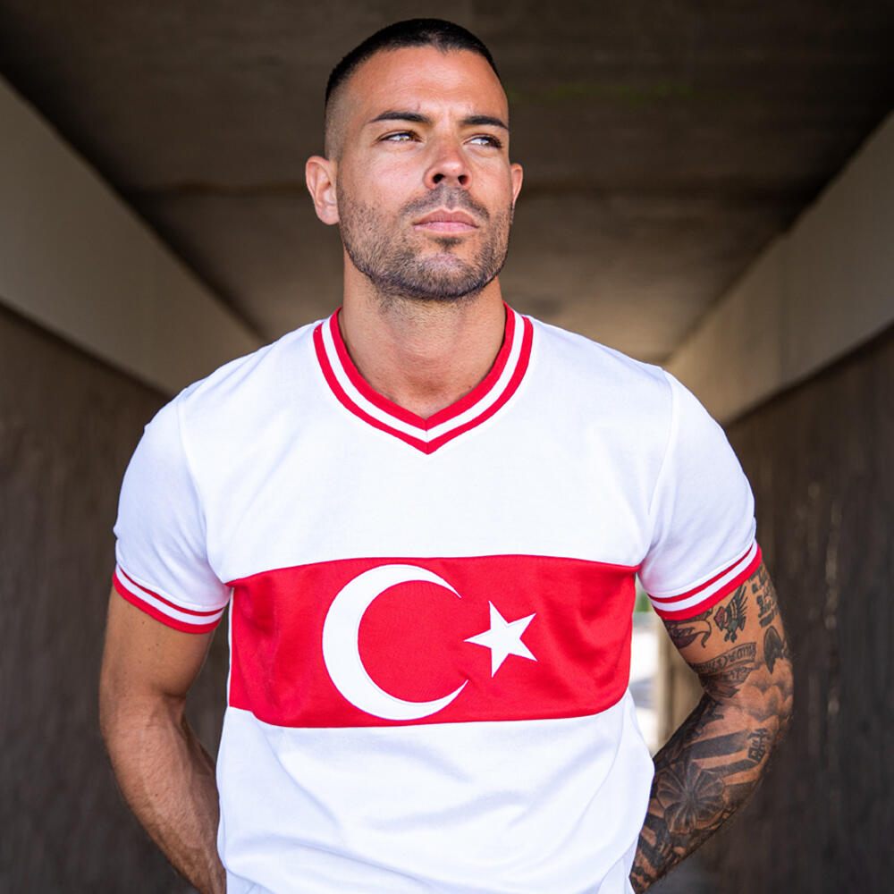 Retro Voetbalshirt - Heren - Turkije 1979 - Wit 2/7