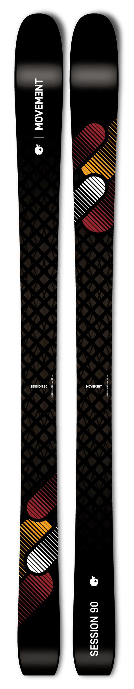MOVEMENT SESSION 90 Skis 186 cm Carbon - 90 mm waist, lightweight