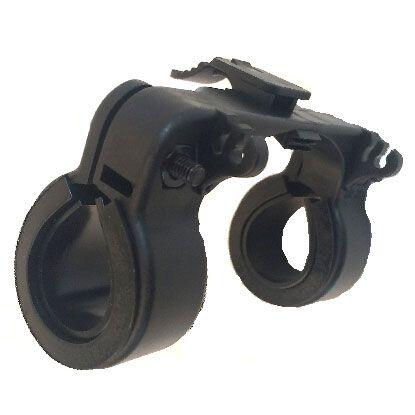 Support central éclairage vélo position au cintre 1/2