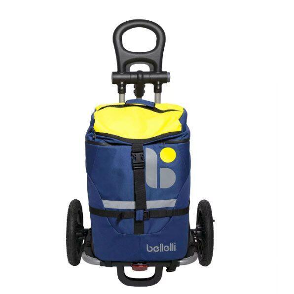 REMORQUE BAGAGERE B-Tourist BLEU / JAUNE FIXATION CADRE 2/6